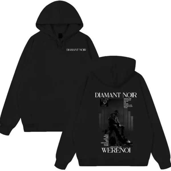 Hot Sale Hoody Rapper WeRenoi Diamant Noir Album Wear Men Women Hip Hop Fashion Clothing Male Cotton Clothes Vintage Streetwears