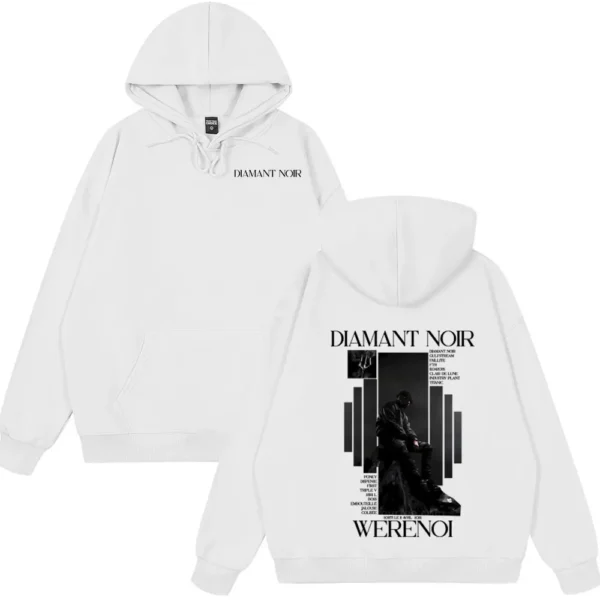 Hot Sale Hoody Rapper WeRenoi Diamant Noir Album Wear Men Women Hip Hop Fashion Clothing Male Cotton Clothes Vintage Streetwears