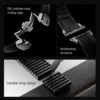 FKM Rubber Band for Apple Watch 46mm 45mm 44mm 42mm Sports Strap for Iwatch Ultra 2 1 49mm Series 10 9 8 7 Se 6 5 4 Bracelet