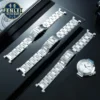 New stainless steel watchband for Cartier quick release watch strap with steel strap for men women PASHA series notch bracelet