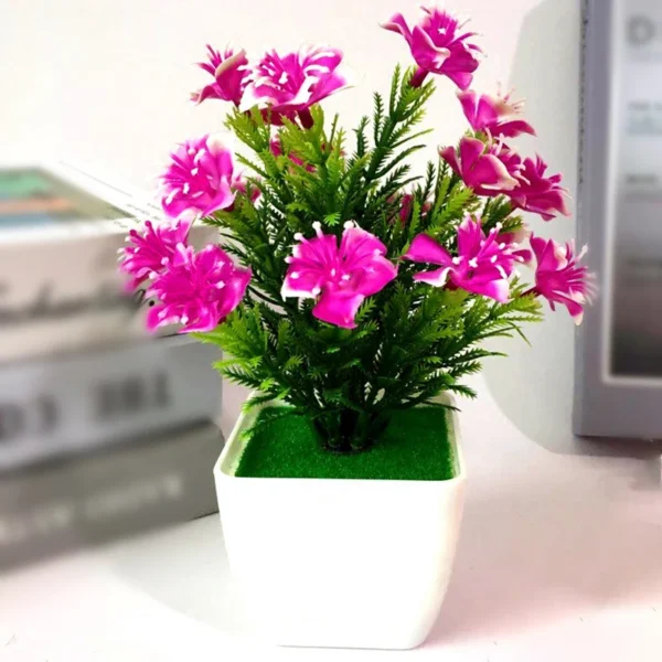 2019 New Artificial Bonsai Lifelike Party Potted Wedding Craft Display Fake Garden Home Office Plant Decoration