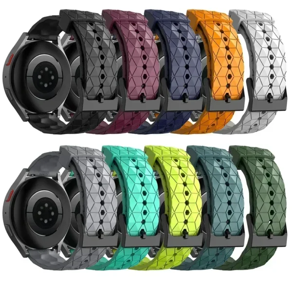 22mm 20mm Silicone Strap for Huawei Watch 5 6 46mm 42mm GT 5 4 3 Forerunner 265 255 245 Venu 3 Band Replacement Sport Bracelet